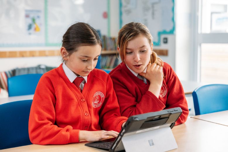 Children on laptop